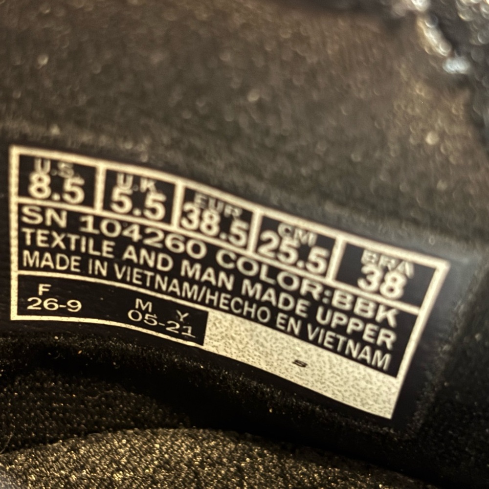 Skechers Air-Cooled Memory Foam Flat Shoes Black BBK –‎ Size 8.5 - Picture 12 of 12